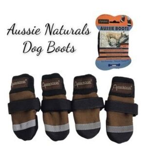 NWT Aussie Naturals Dog Boots (Tried on once) Size Small. Eco-Friendly